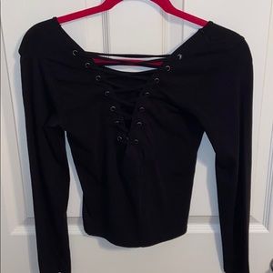 Long Sleeve Black Top